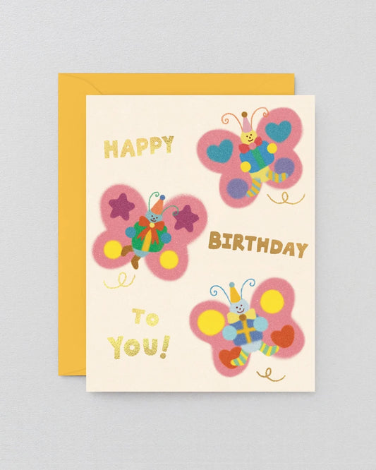Happy Birthday To You Butterflies Card