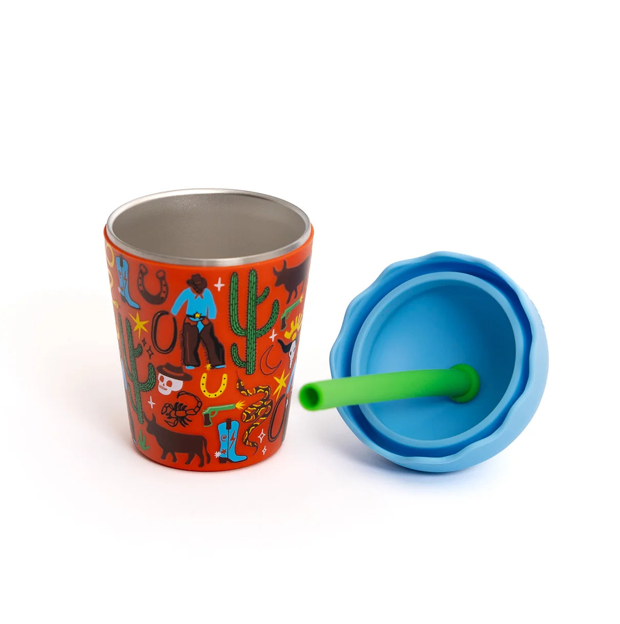 Cowboy Mini Smoothie Cup & Straw 200ml