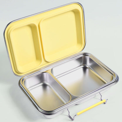 Stainless steel bento lunchbox | 2 compartments | limencello