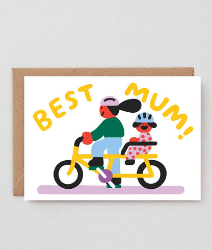 Best Mum Bike Ride Greeting Card