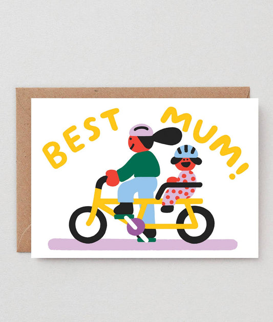 Best Mum Bike Ride Greeting Card