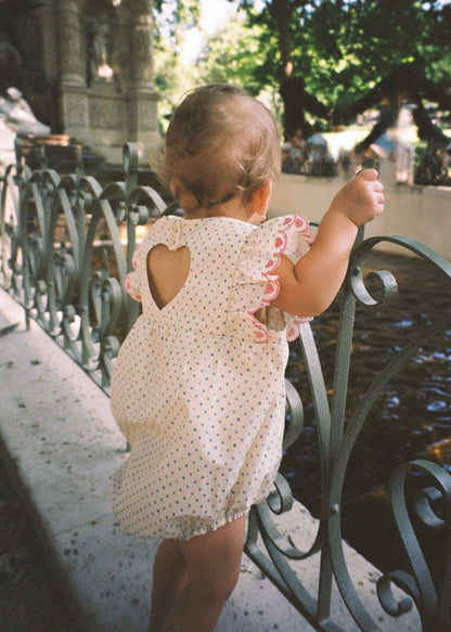 Daisy Romper | Polka Dot