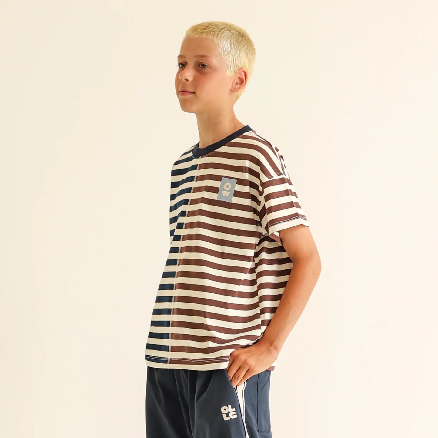 Slit Stripes Tee