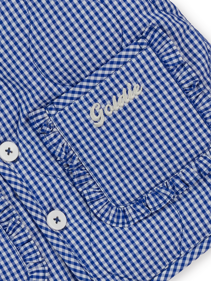 Wild Strawberry Gingham Padded Jacket