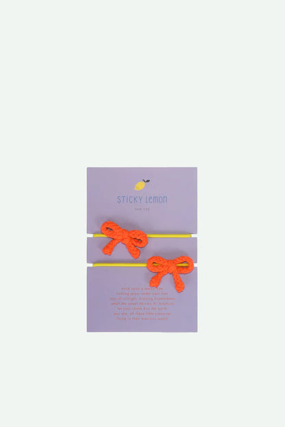 Hair ties | set of 2 | campfire orange