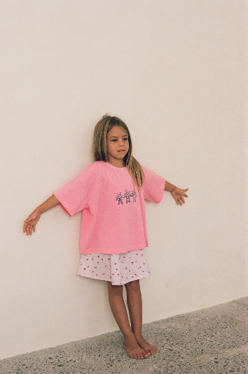 Dancing Flowers Tee | Peony