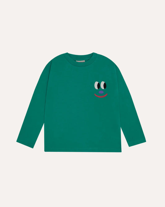 Smiling Face Green Tshirt