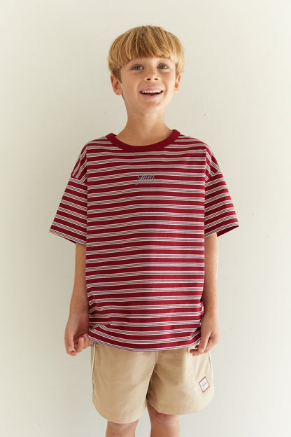 Zion Tee | Cherry Stripe