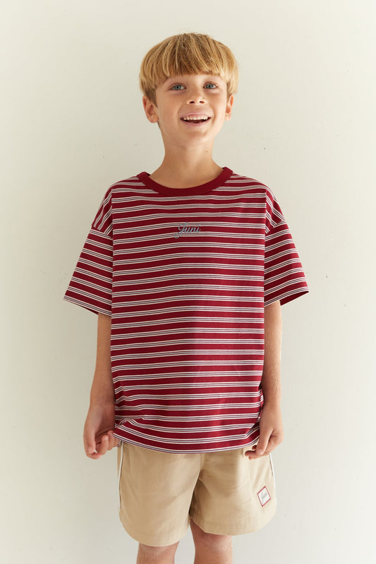 Zion Tee | Cherry Stripe