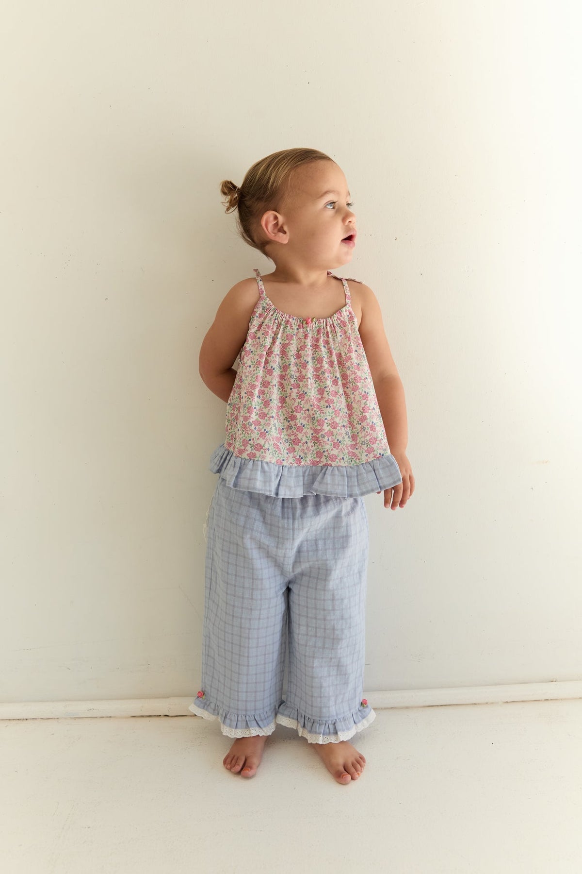 Dora Pant | Sky Gingham