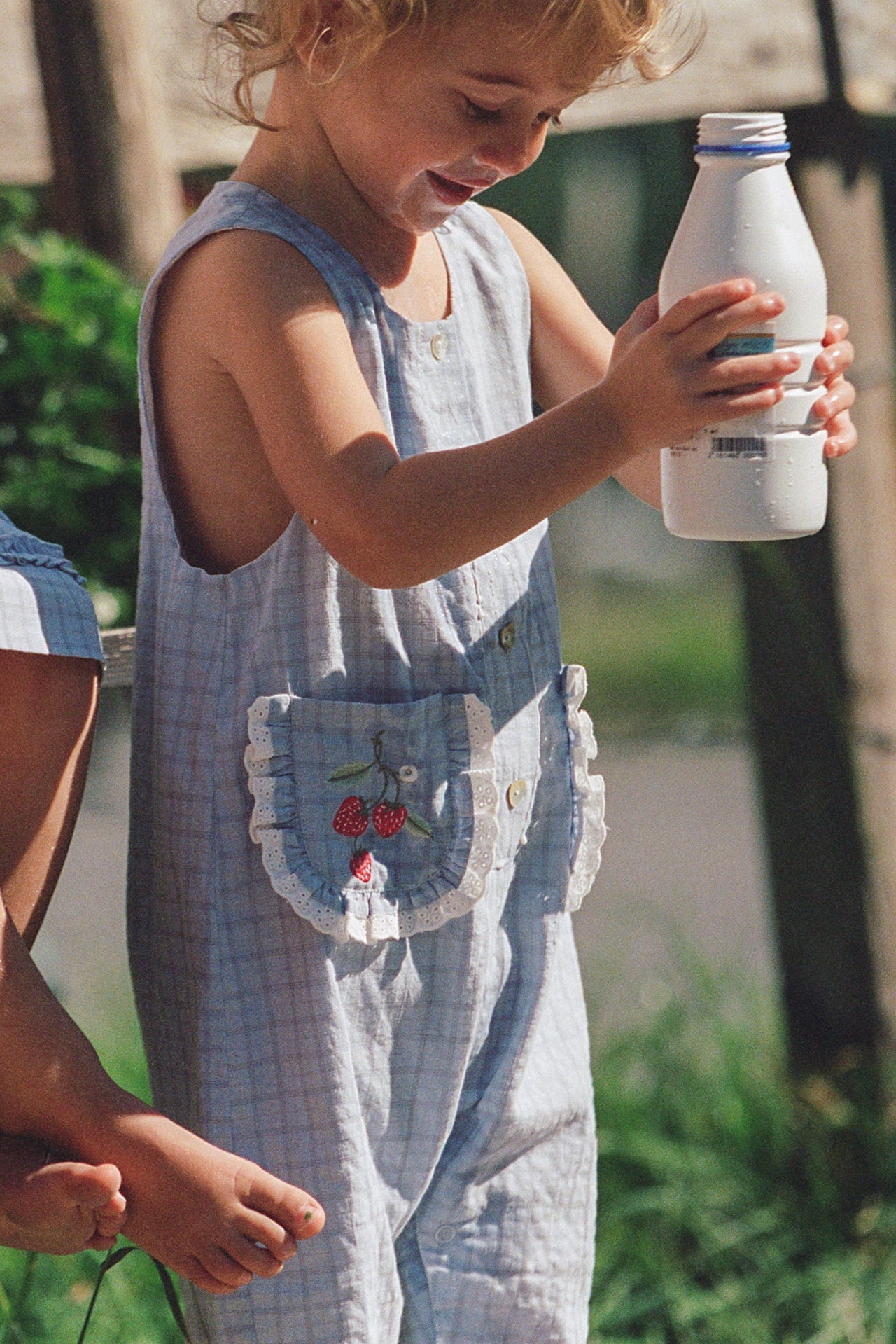 Charlotte Romper | Sky Gingham