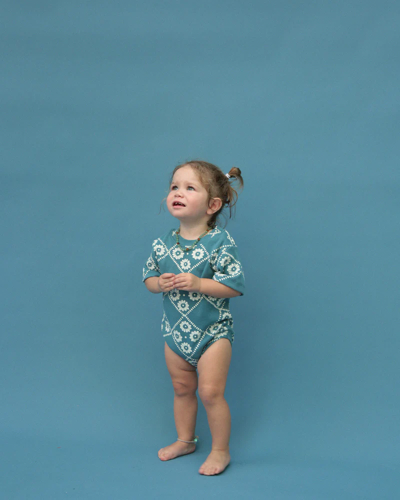 Baby body | blue floral
