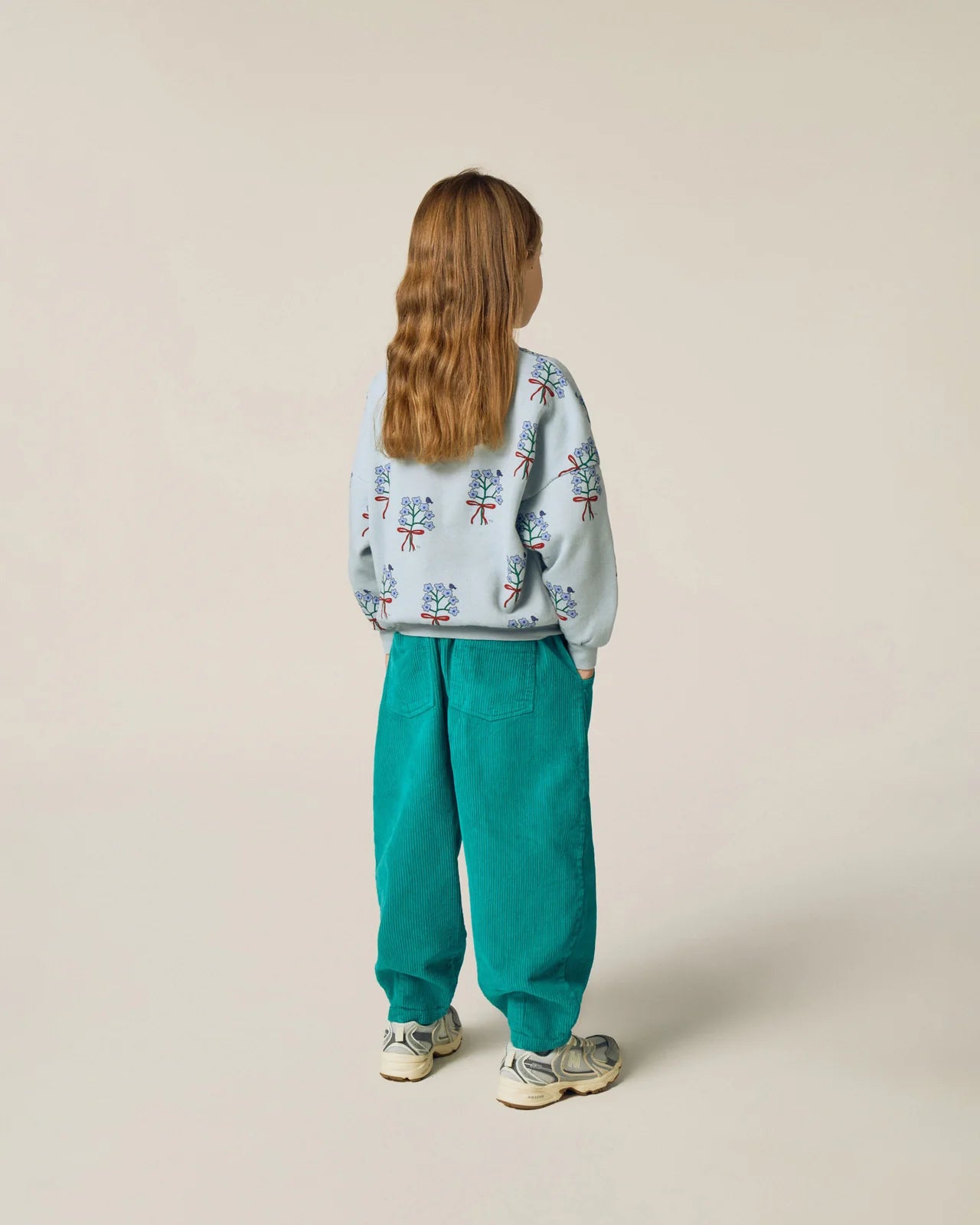 Bouquets Light Blue Sweatshirt