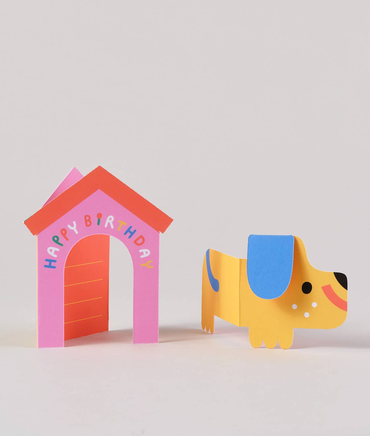 'Dog In House' Fold Out Kid's Birthday Card