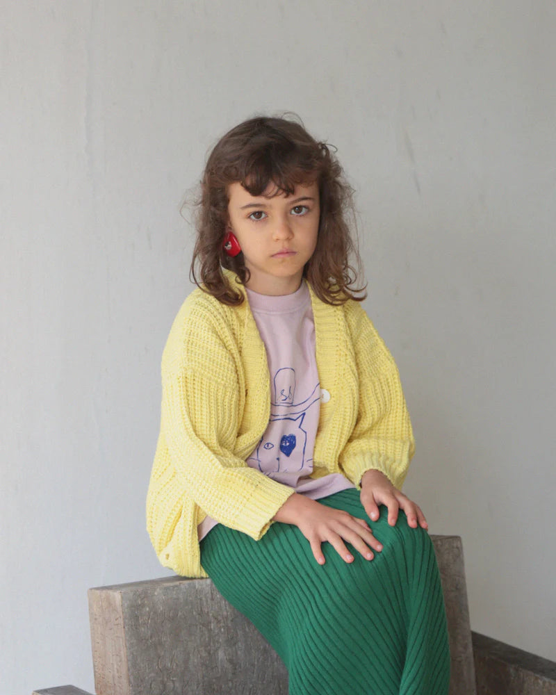 Chunky cardigan | lemon sorbet