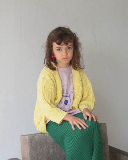 Chunky cardigan | lemon sorbet