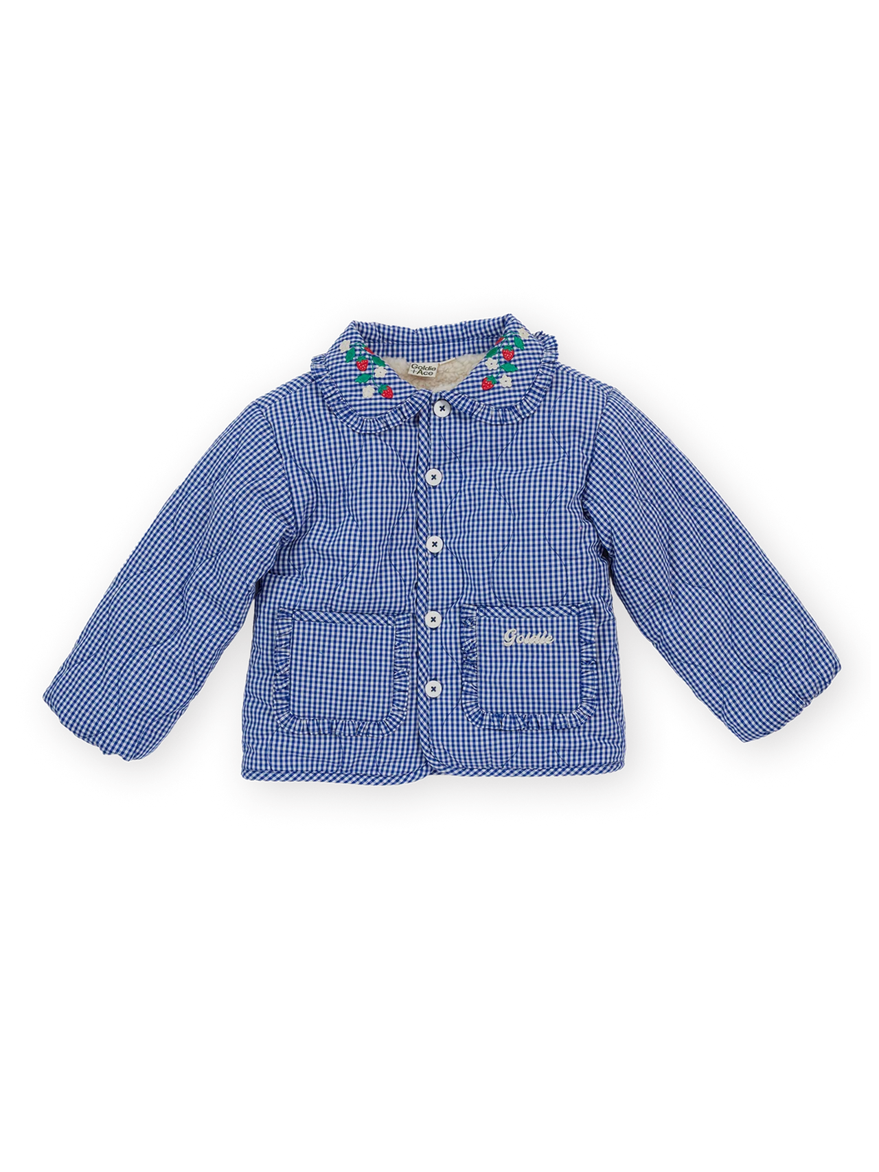 Wild Strawberry Gingham Padded Jacket