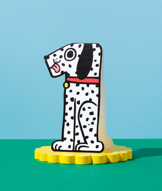 Dog 1st Birthday Kid’s Number Card