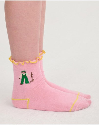 Farm Adventure Ruffled Short Socks | kids