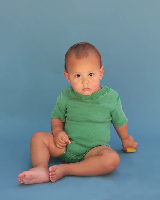 Baby bodysuit | vintage green