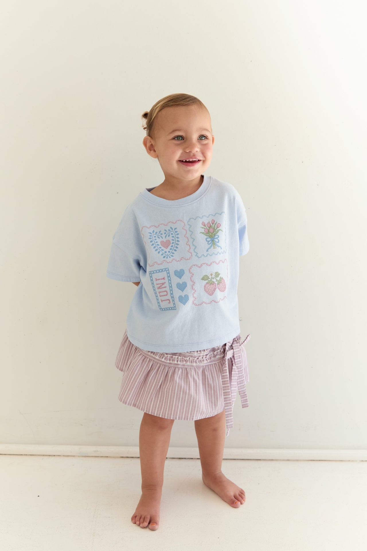 Patchwork Tee | Sky