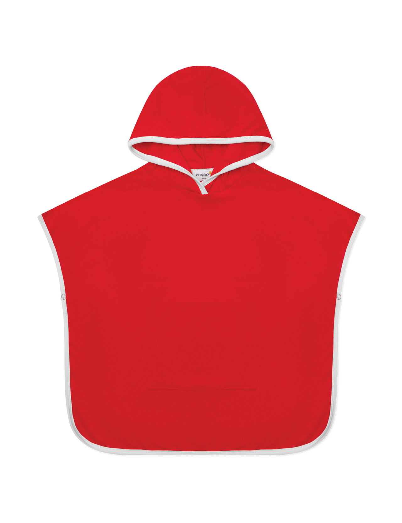 Terry poncho | tomato