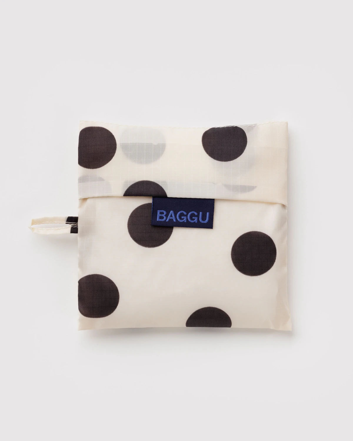 Standard Baggu | cream and black polka dot
