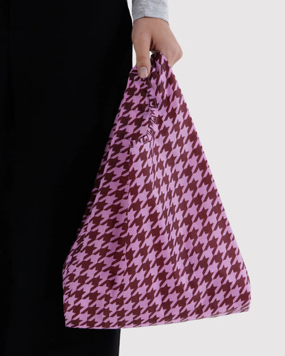 Baby Baggu | pink houndstooth