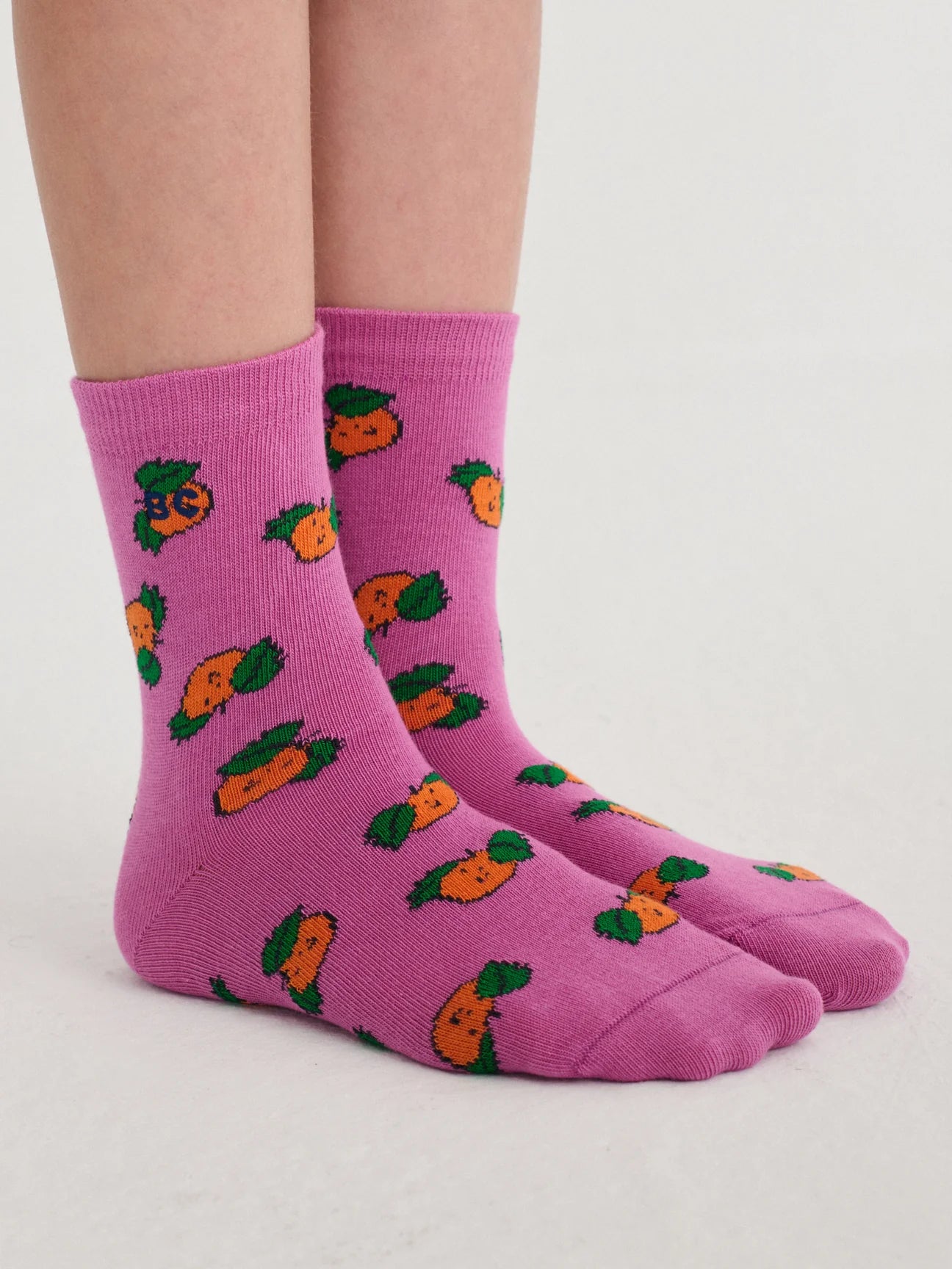 Tangerine all over short socks | kids