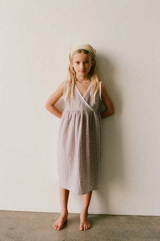 Eden Dress | Mauve Plaid