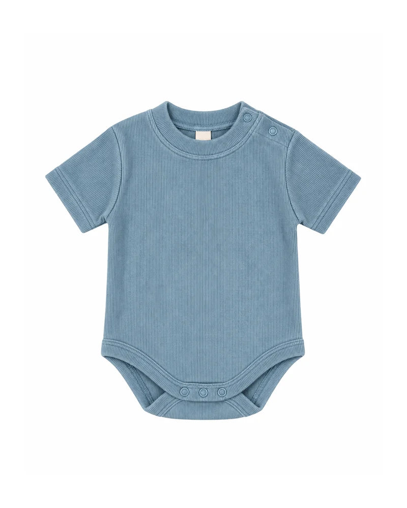 SHORT SLEEVE BODY | WASHED BLUE