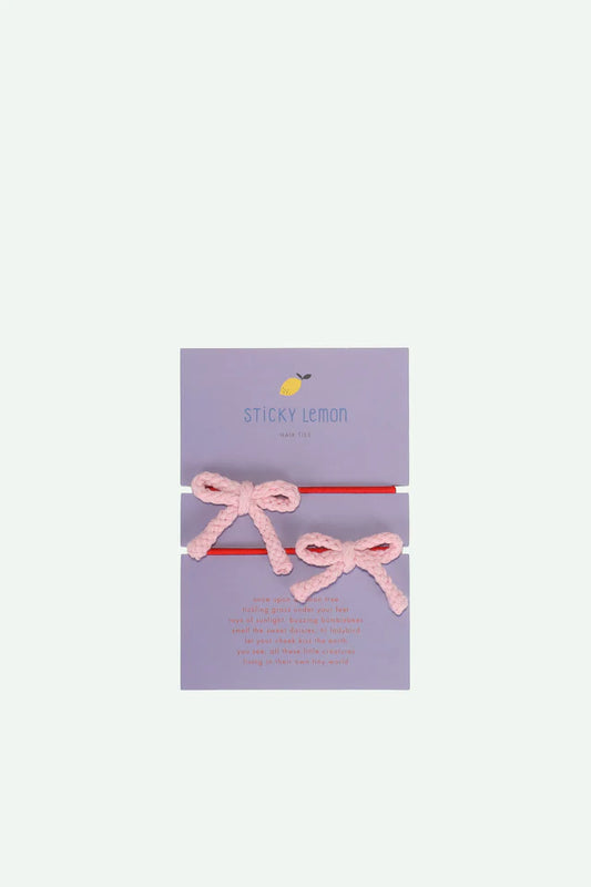 Hair ties | set of 2 | rosebay pink