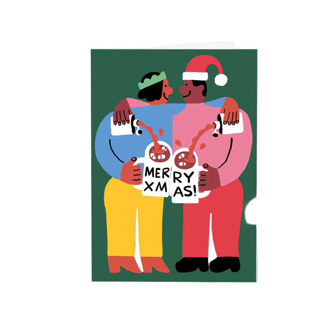 Xmas Tipple Embossed Christmas Card