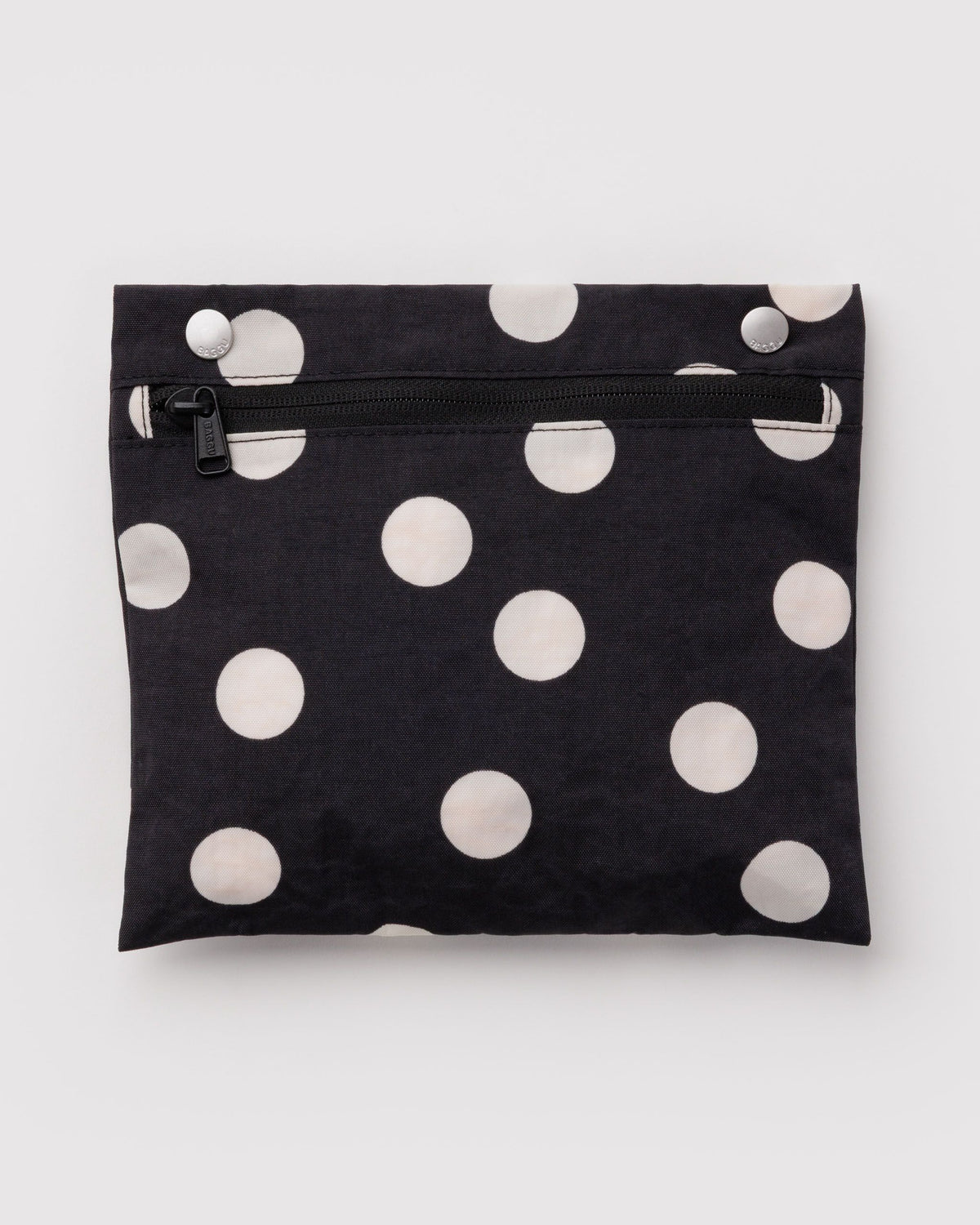 Everyday cloud bag | black and cream polka dot