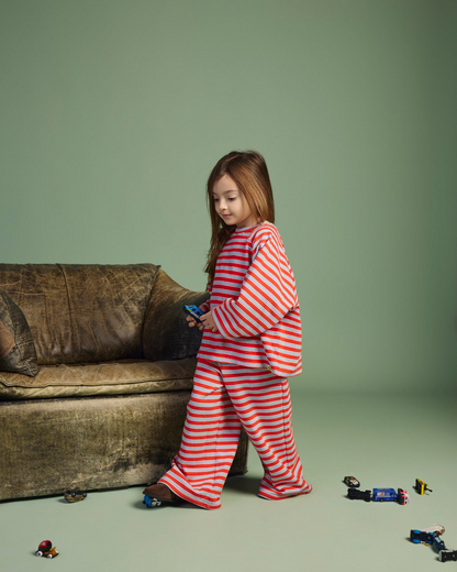 Terry Raglan Top | matchstick stripe