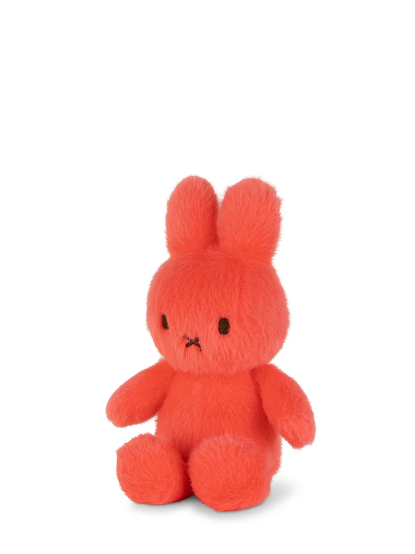 Miffy eco fuzzy teddy - 18cm - bright coral