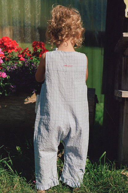 Charlotte Romper | Sky Gingham