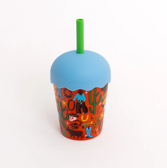 Cowboy Mini Smoothie Cup & Straw 200ml