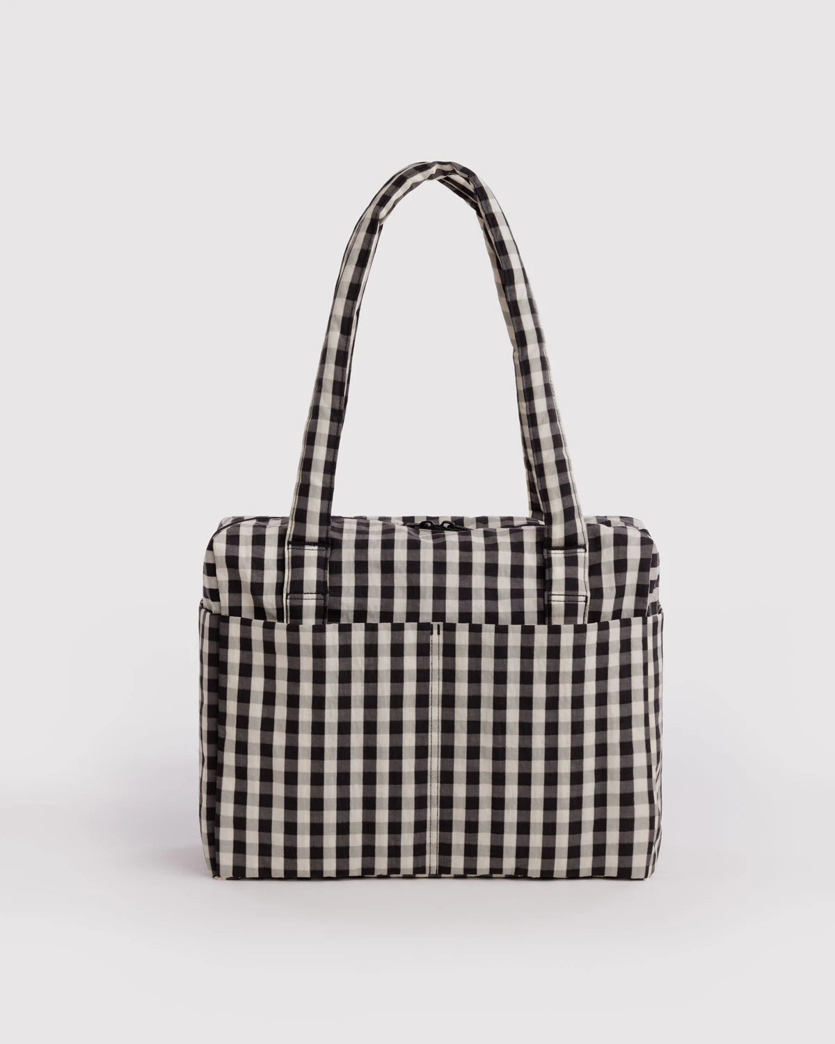 Small cloud carry on | black and cream gingham