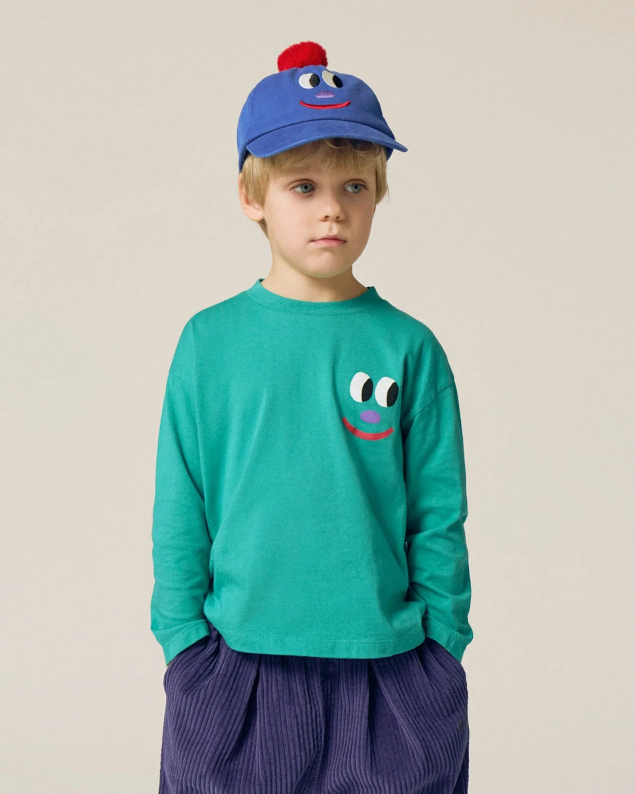 Smiling Face Green Tshirt