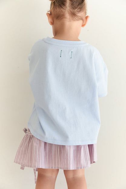 Patchwork Tee | Sky
