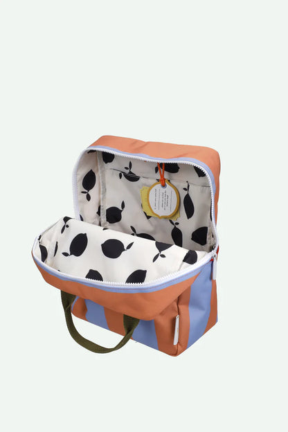 backpack medium | striped | cloud + maple whirl