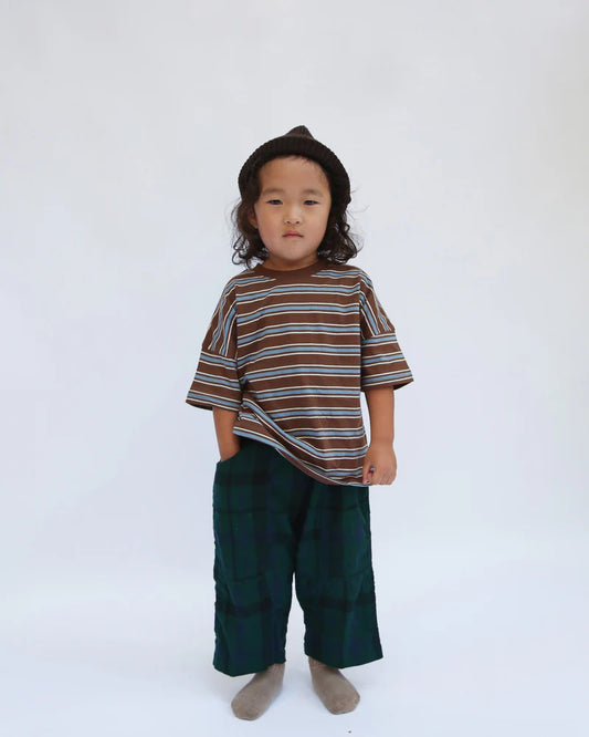 Oversized tee | coco retro stripe