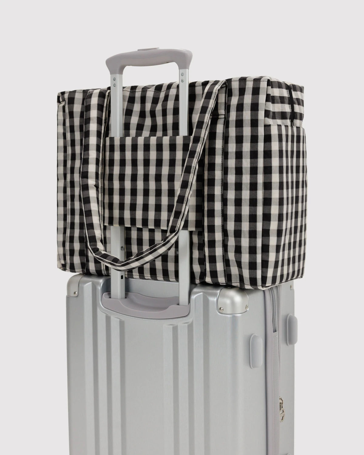 Small cloud carry on | black and cream gingham