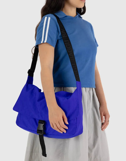 Nylon Messenger Bag | Lapis