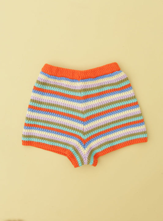 Beach shack knit shorts