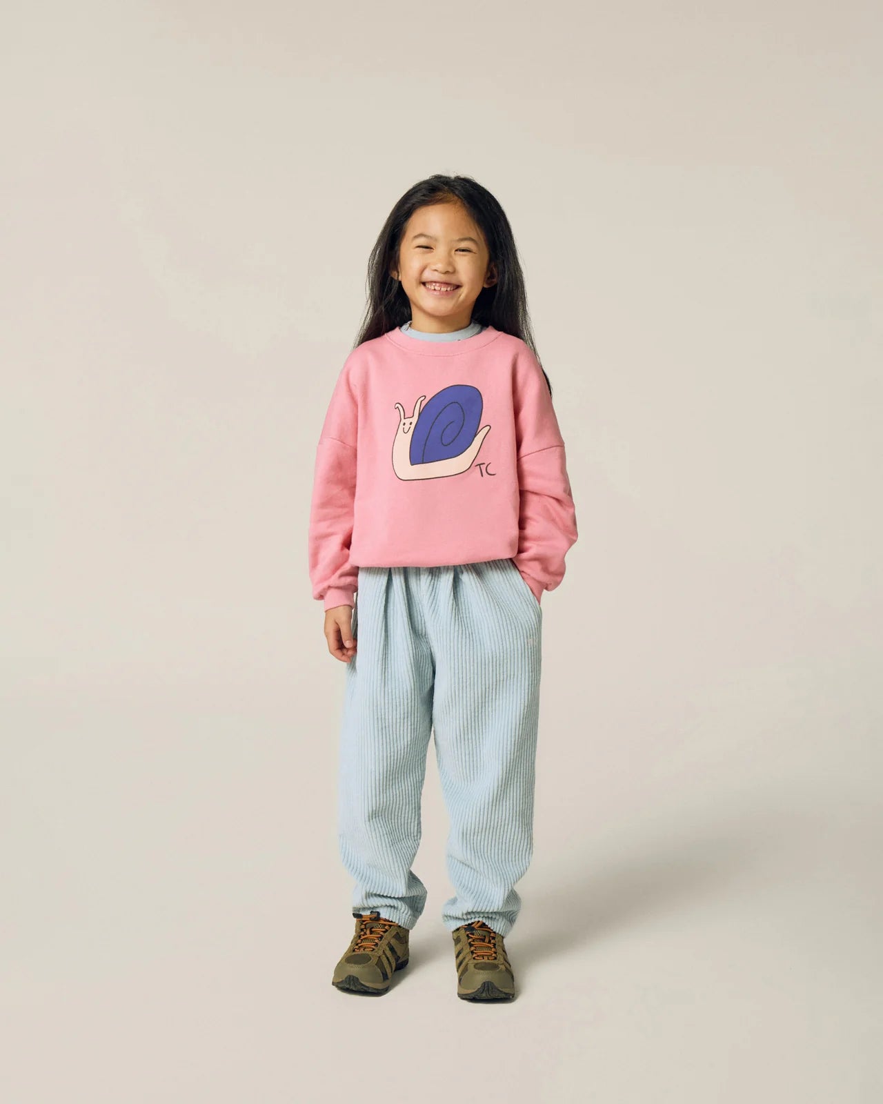 Snail Pink Sweatshirt