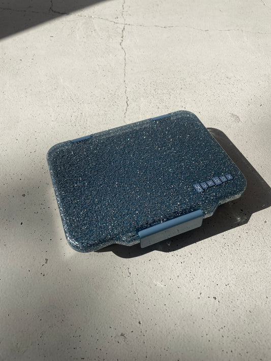 Presto Stainless Steel Lunchbox Bento Box | Paris Blue Glitter