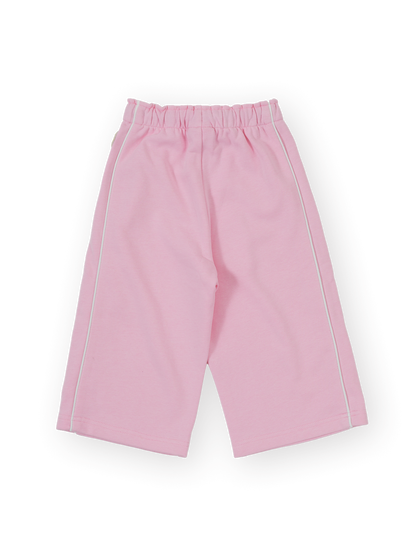 Wide Leg Piped Sweatpants