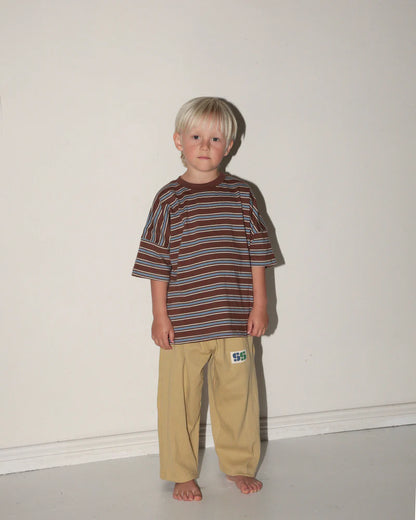 Oversized tee | coco retro stripe